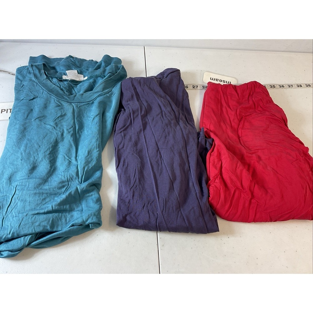 Women's winter silks size XL 3 pc LOT Turtlenecks, Gown USED baselayers